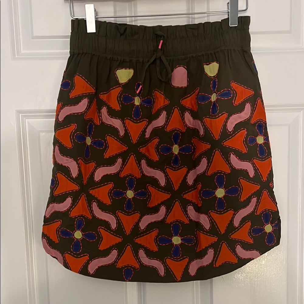 Maeve Anthropologie NWT Fun Drawstring Mini Skirt